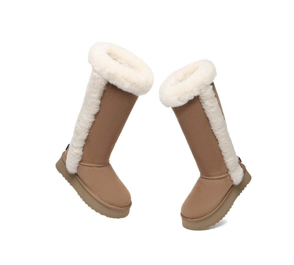 UGG EVERAU® UGG Boots Women Shearling Tall Platform Kazzi
