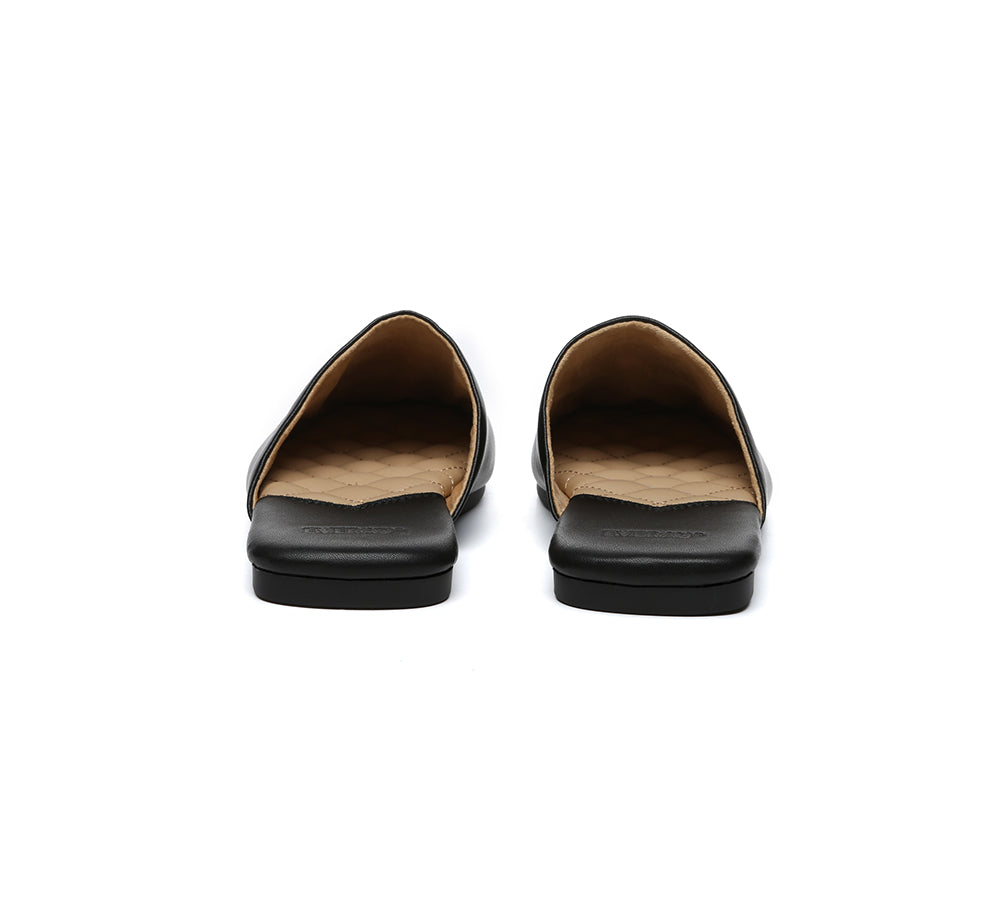 EVERAU® Women Slides Leather Flat Wafaa