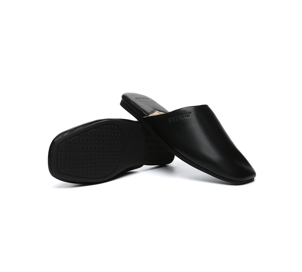 EVERAU® Women Slides Leather Flat Wafaa