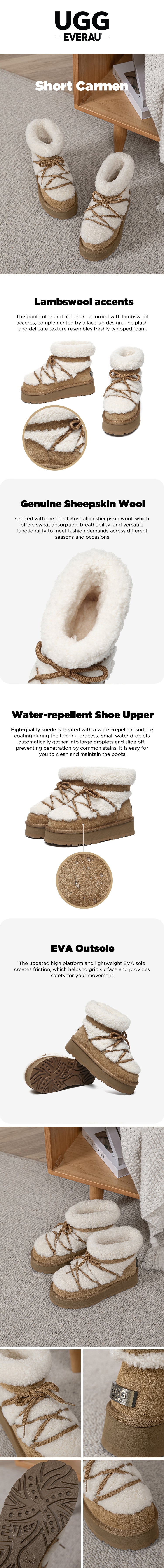 UGG EVERAU® UGG Boots Women Platform Short Carmen