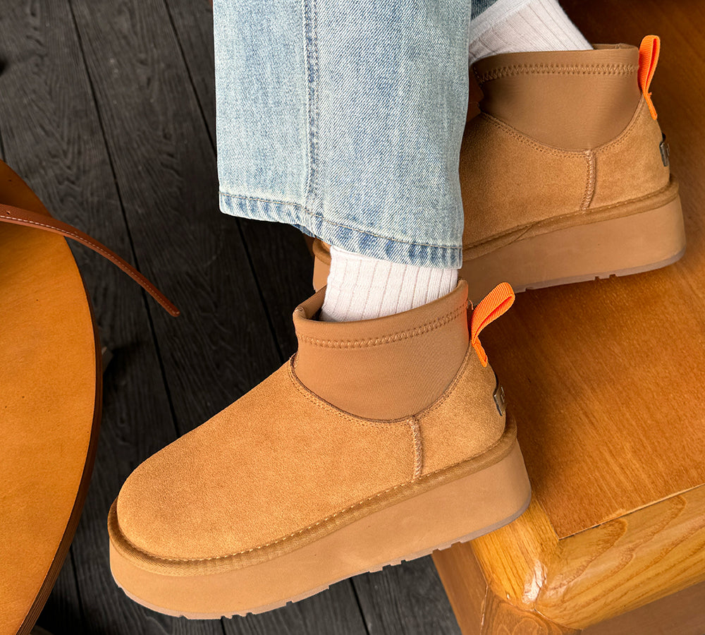 UGG EVERAU® UGG Boots Women Stretchy Mini Platform Ethel