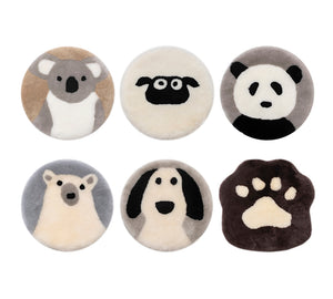 Round Wool Cushion 40cmx40cm UGG AUSTRALIAN SHEPHERD