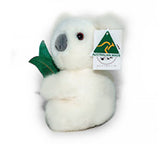 Aussie Bush Toys Australian Made White Koala With Gum 7" Soft Toy Aussie Bush Toys