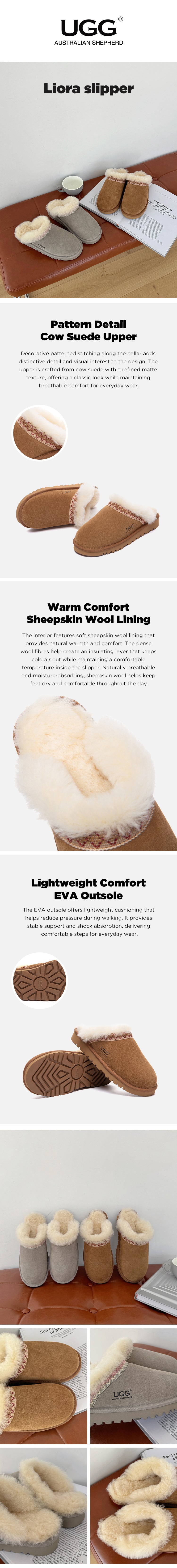 AUSTRALIAN SHEPHERD® UGG Slippers  Scuff Liora