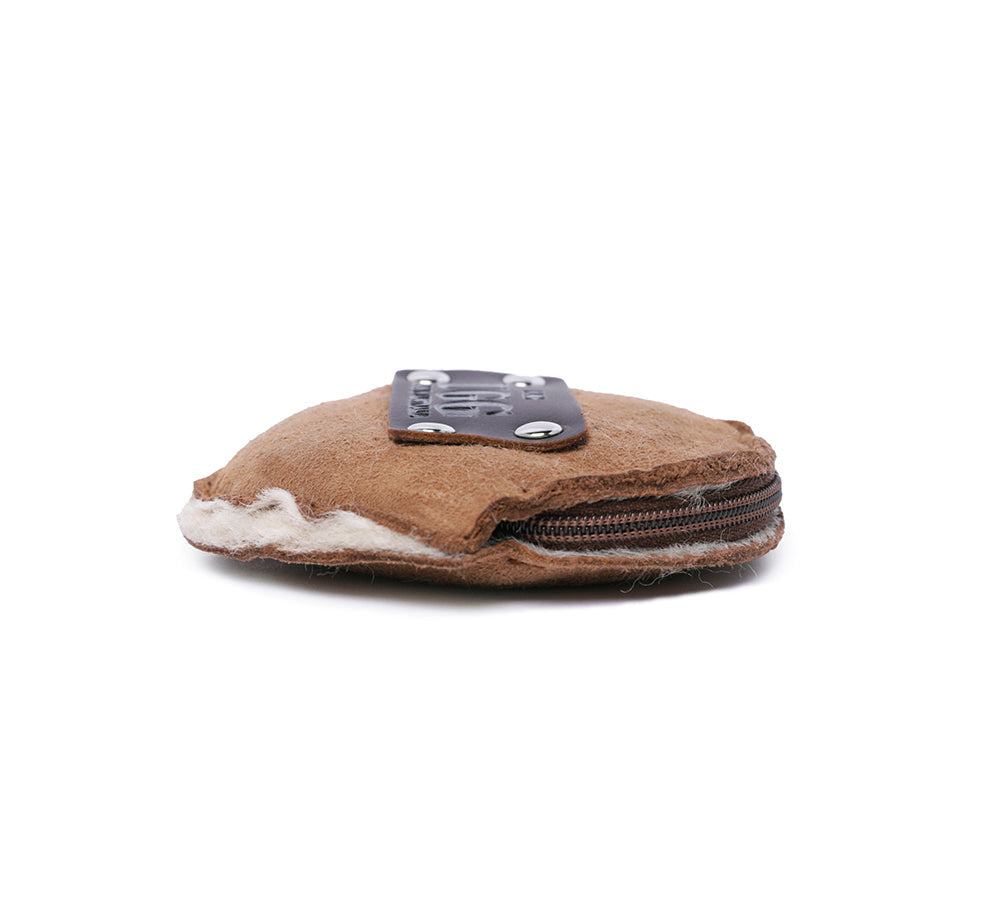 Purse - Urban UGG® Sheepskin Wool Fluffy Zip Purse