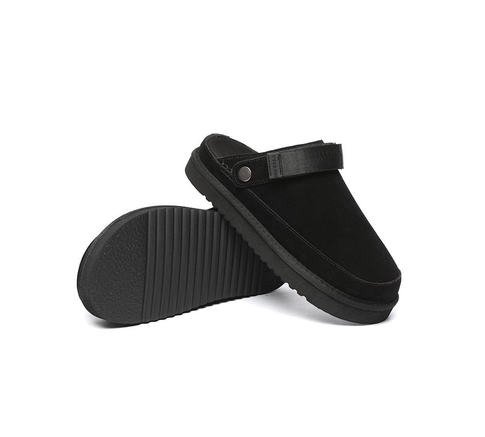 Slides - EVERAU?? Adjustable Strap Slip-on Flat Sandal Slippers Sierra