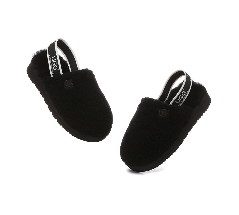 Slides - UGG Kids Fluffy Slides Slingback Kamari