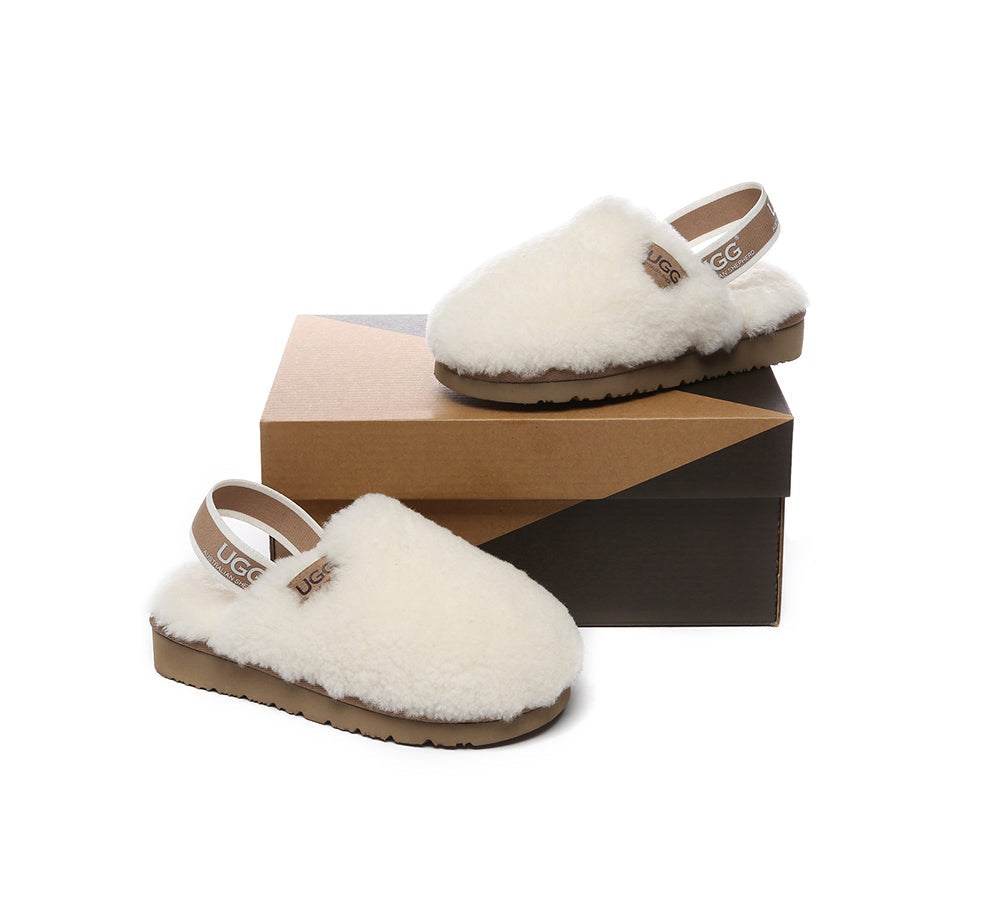 Slides - UGG Kids Fluffy Slides Slingback Kamari