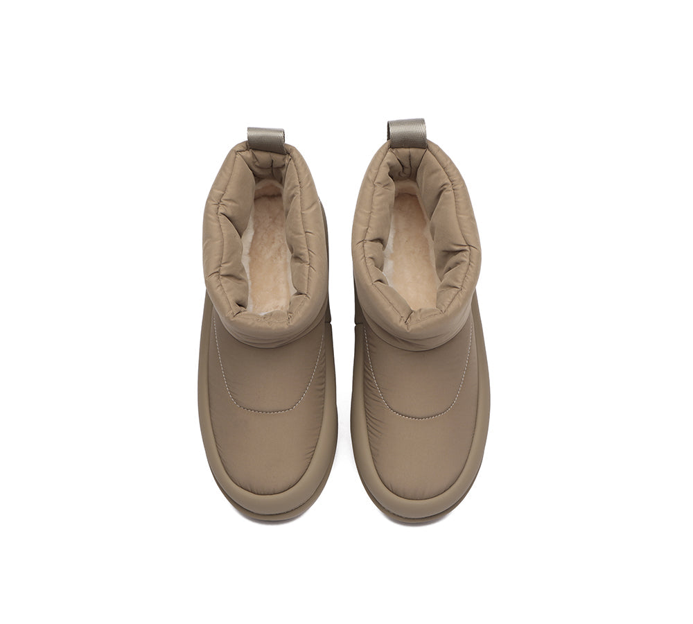 UGG Boots - EVERAU® UGG Women Sheepskin Wool Waterproof Ankle Boots Dobra