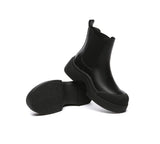 UGG Boots - EVERAU® Women Leather Ankle Chunky Fashion Boots Mindy