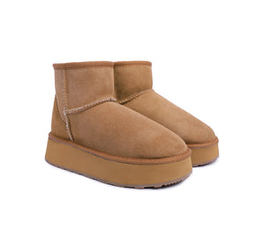 UGG Boots - Urban UGG® Australian Made Sheepskin Wool Ankle Boots Mini Platform