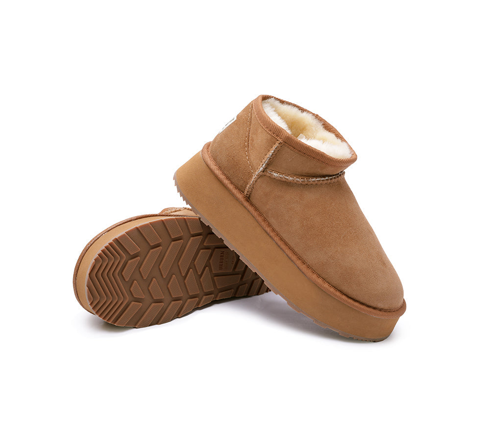 UGG Boots - Urban UGG® Australian Made Sheepskin Wool Ankle Boots Ultra Mini Platform