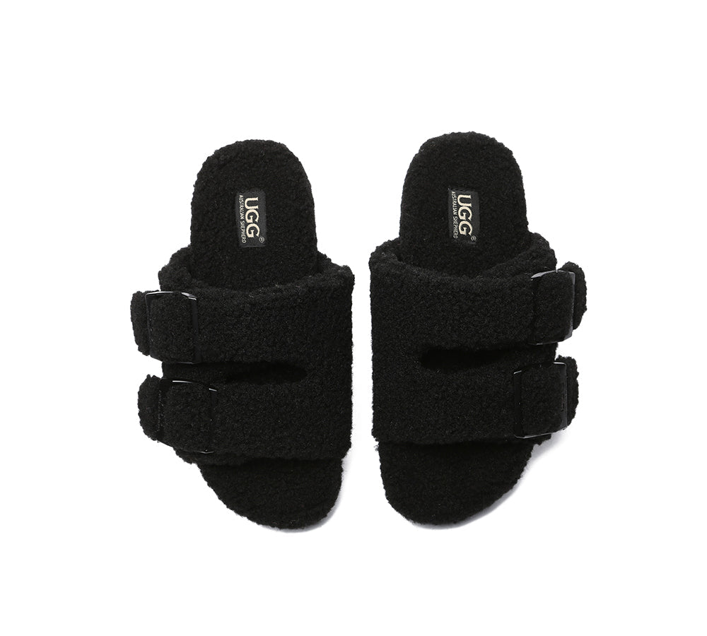 UGG Slides - UGG Slippers Women Adjustable Buckle Sandal Slides Jennie