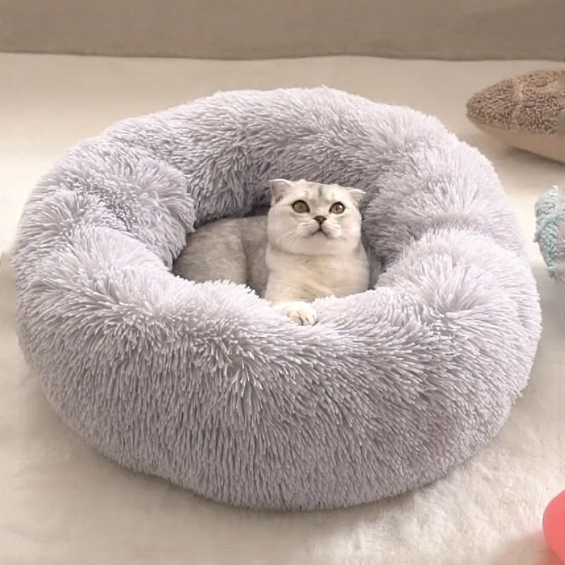 Accessories - Pet Dog/Cat Soft Plush Round Cushion Bed 60cm / 80cm