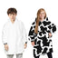 TARRAMARRA® Kids Reversible Hoodie Blanket Cow Pattern
