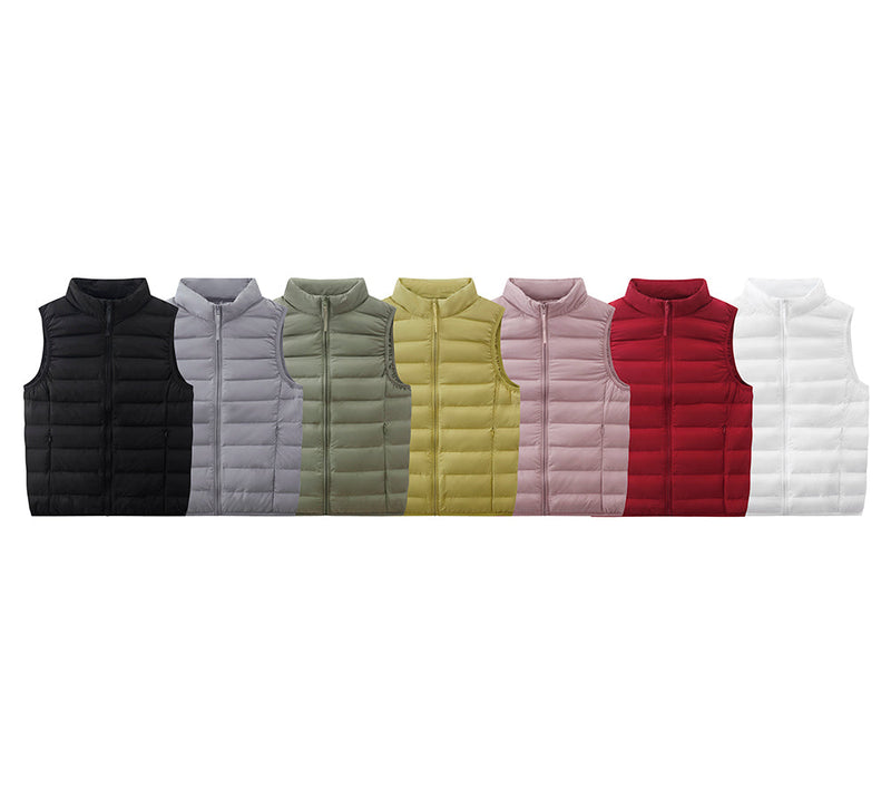 Apparel - Ultra-Light White Duck Down Vest Women Beverley