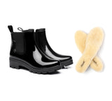 Fashion Boots - UGG Rainboots, Ankle Gumboots Women Vivily With Wool Insole