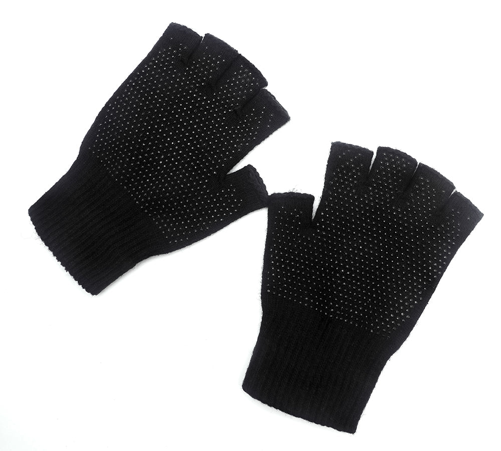 Gloves - Mens Fingerless Gloves With Non Slip Dots