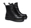 TARRAMARRA® Women Leather Lace Up Black Chunky Boots Simona