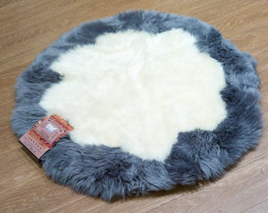 Others - Round Carpet Flower Genius Sheepskin Rug 90cm (1321785327674)