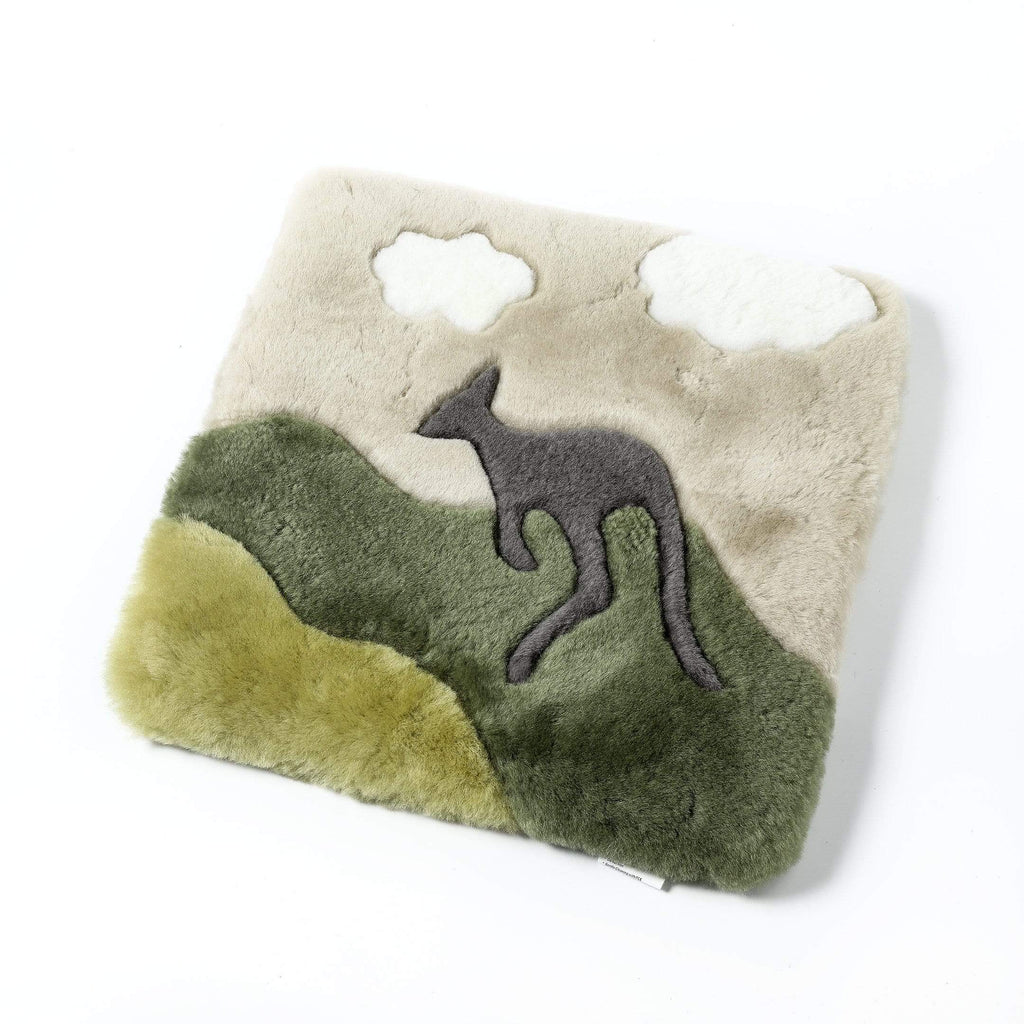 UGG Boots - Kids Koala/Star Moon/Rocket/Chessboard/Kangaroo Graphic Pattern Wool Cushion
