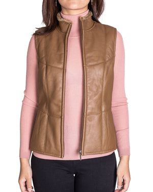 Ladies Nappa Vest #9988002 (2437322571834)