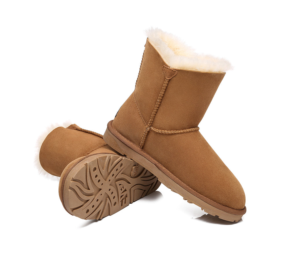 UGG Boots - Mini Sheepskin Twin Button Boots Aspen