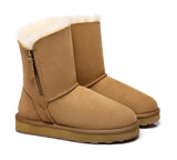 UGG Boots - Sheepskin Zipper Short Women Boots Zipporah
